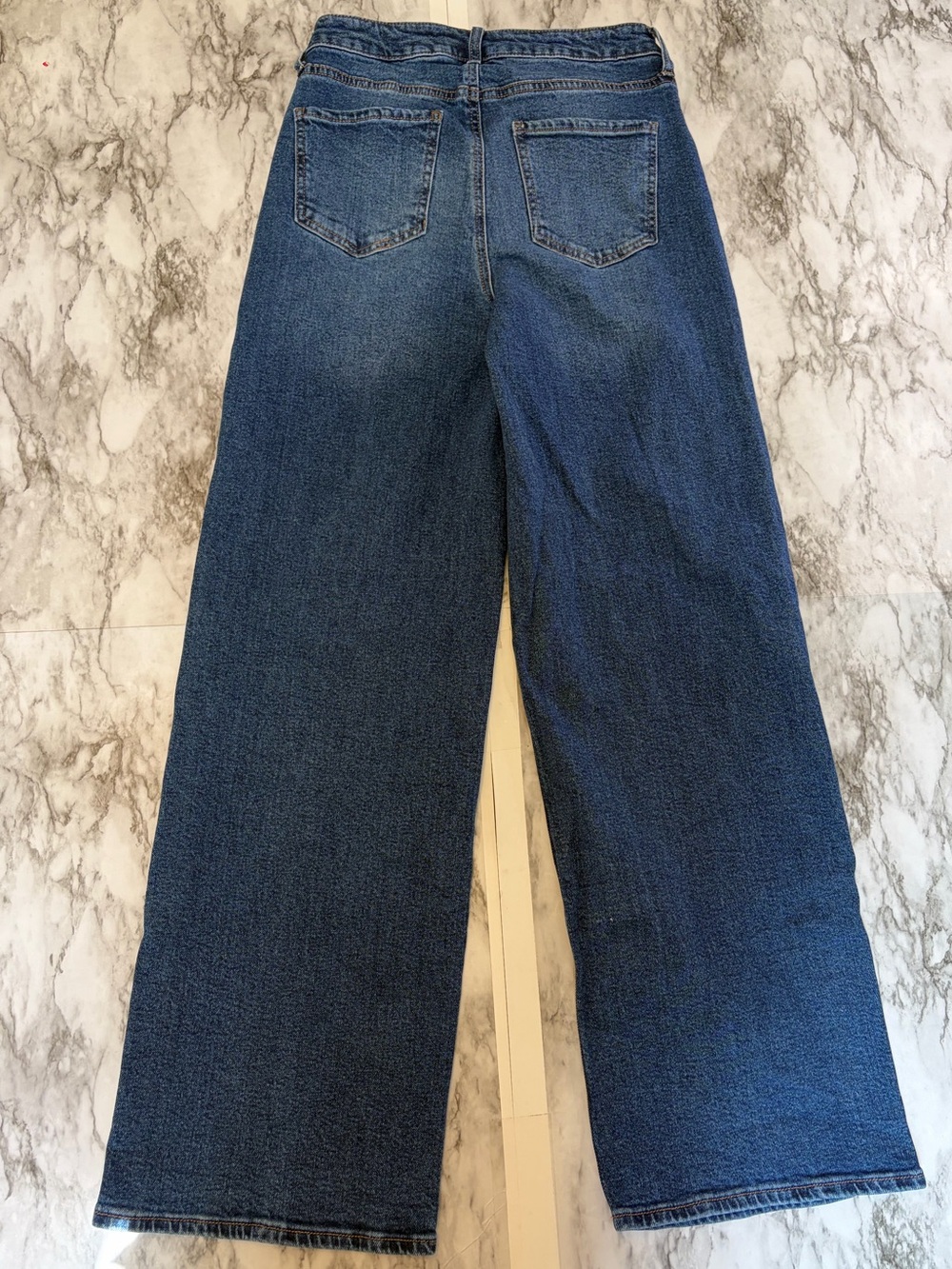 BCBGeneration Wide-Leg Blue Denim Jeans size 3/26 99% cotton - Picture 4 of 5